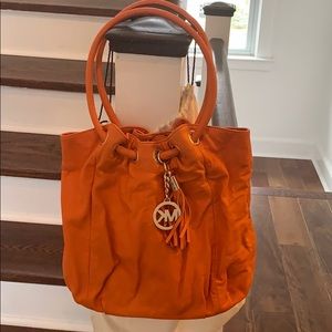 Michael Kors ORANGE bucket bag!